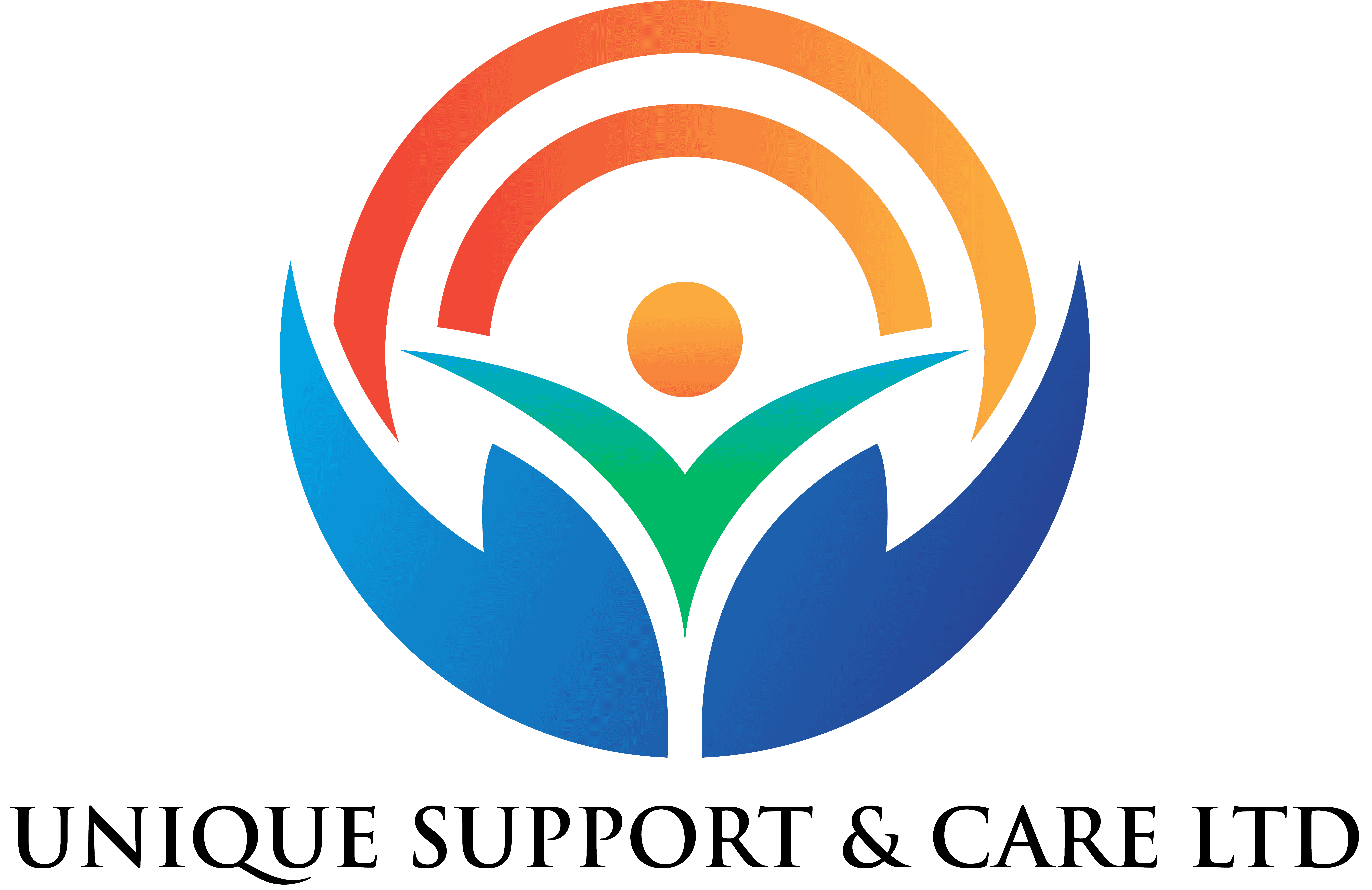 Unique Support and Care Logo